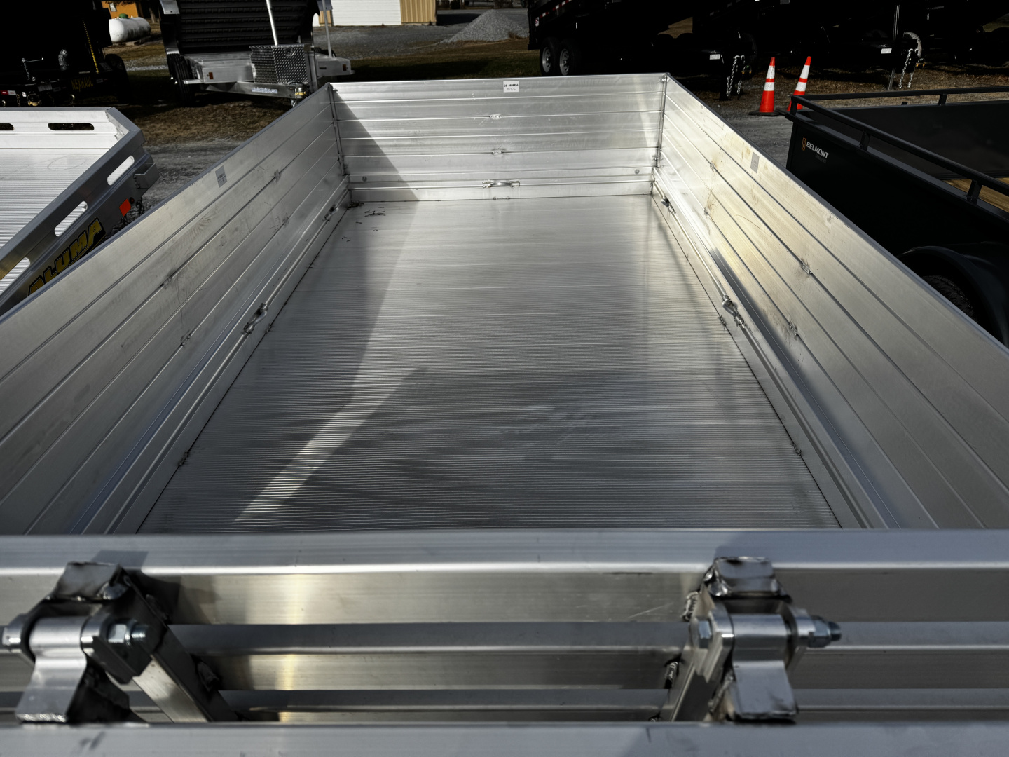 New 2026 Aluma 6310H-S-BT 2ft Solid Sides Bifold Gate Utility Trailer SUMMER SALE ON NOW
