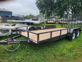 New 2025 BELMONT - 82 x18' Tube Top Double Axle UT618TA-7K Utility Trailer
