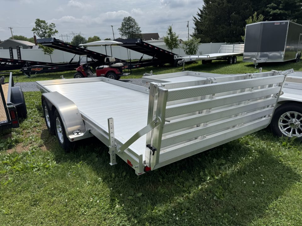 New 2026 Aluma 7818ESA-TA-EL-BT Utility Trailer FREE 15 INCH ALUMINUM WHEEL UPGRADE