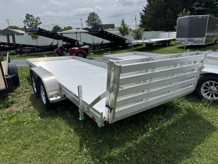 New 2026 Aluma 7818ESA-TA-EL-BT Utility Trailer FREE 15 INCH ALUMINUM WHEEL UPGRADE