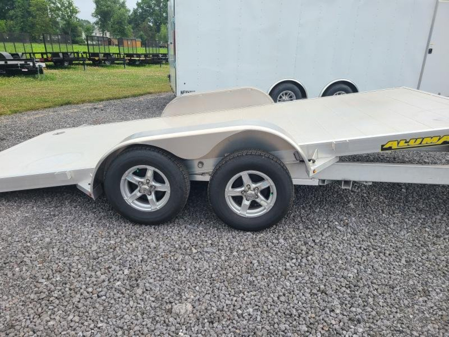 New 2026 Aluma 8216TILT-TA-EL-RTD Tilt Hauler Car / Racing Trailer