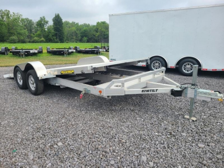 New 2026 Aluma 8216TILT-TA-EL-RTD Tilt Hauler Car / Racing Trailer
