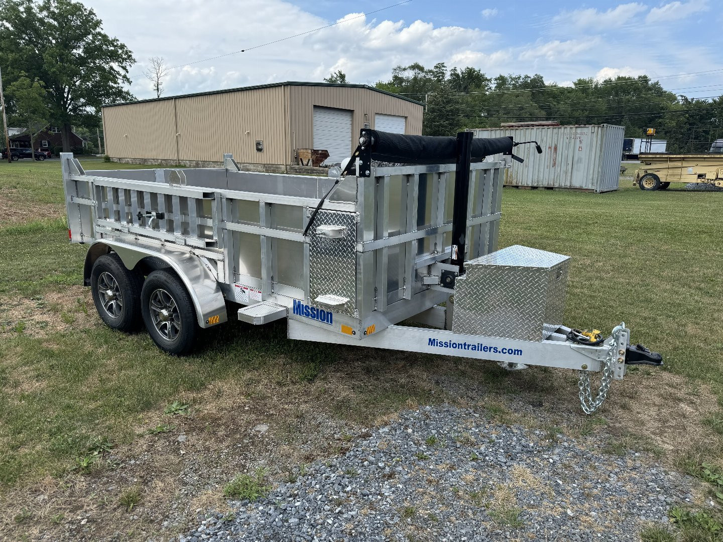 New 2027 Mission MODP6X12 Dump Trailer 24" Sides FREE TARP KIT FREE ALUMINUM WHEEL UPGRADE