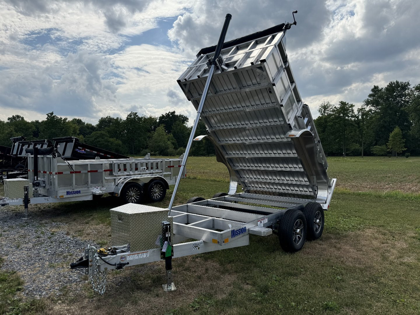 New 2027 Mission MODP6X12 Dump Trailer 24" Sides FREE TARP KIT FREE ALUMINUM WHEEL UPGRADE