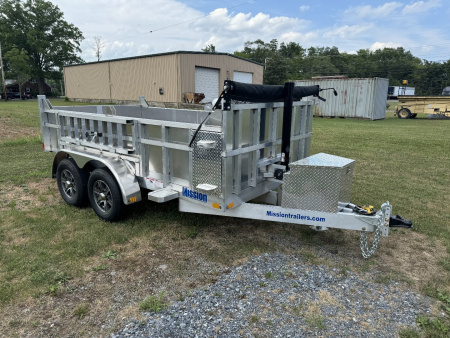 New 2027 Mission MODP6X12 Dump Trailer 24" Sides FREE TARP KIT FREE ALUMINUM WHEEL UPGRADE