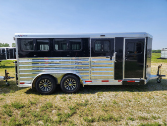 New 2026 Exiss Trailers Exhibitor 716W BP Stock / Stock Combo Trailer