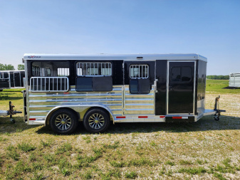 New 2026 Exiss Trailers Exhibitor 716W BP Stock / Stock Combo Trailer
