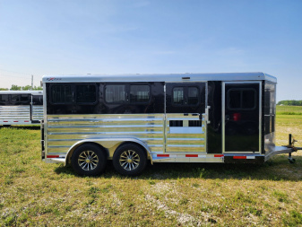 New 2026 Exiss Trailers Exhibitor 716W BP Stock / Stock Combo Trailer