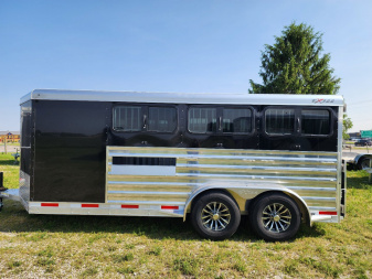New 2026 Exiss Trailers Exhibitor 716W BP Stock / Stock Combo Trailer