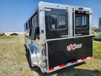 New 2025 Exiss Exhibitor 716W 6 Pen / Stock Combo B/P Trailer