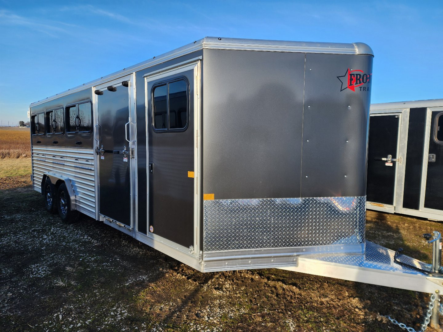 New 2026 Frontier Low Pro DDFW 8 Pen/ Stock Combo Trailer