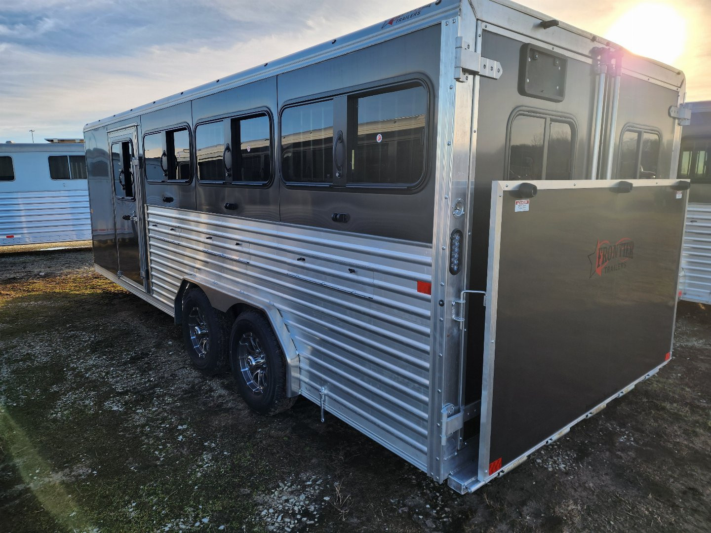 New 2026 Frontier Low Pro DDFW 8 Pen/ Stock Combo Trailer