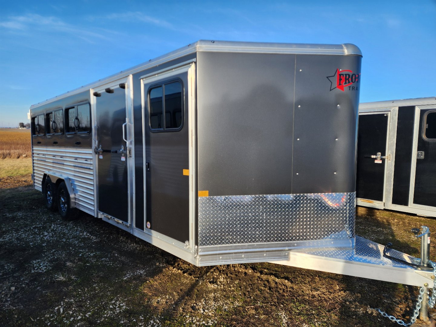 New 2026 Frontier Low Pro DDFW 8 Pen/ Stock Combo Trailer