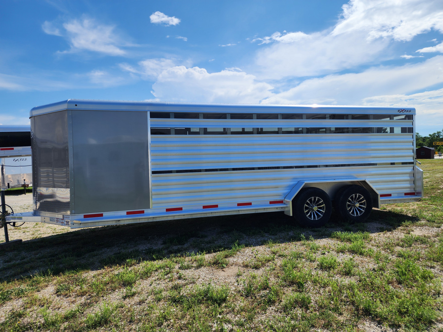New 2025 Exiss STC 722 4 Pen / Stock Combo B/P Trailer