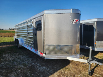 New 2025 Exiss STC 722 4 Pen / Stock Combo B/P Trailer