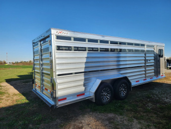 New 2025 Exiss STC 722 4 Pen / Stock Combo B/P Trailer
