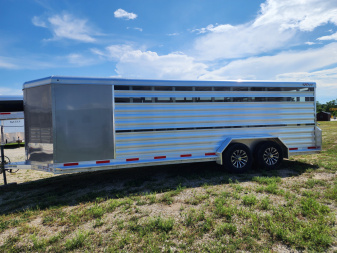 New 2025 Exiss STC 722 4 Pen / Stock Combo B/P Trailer