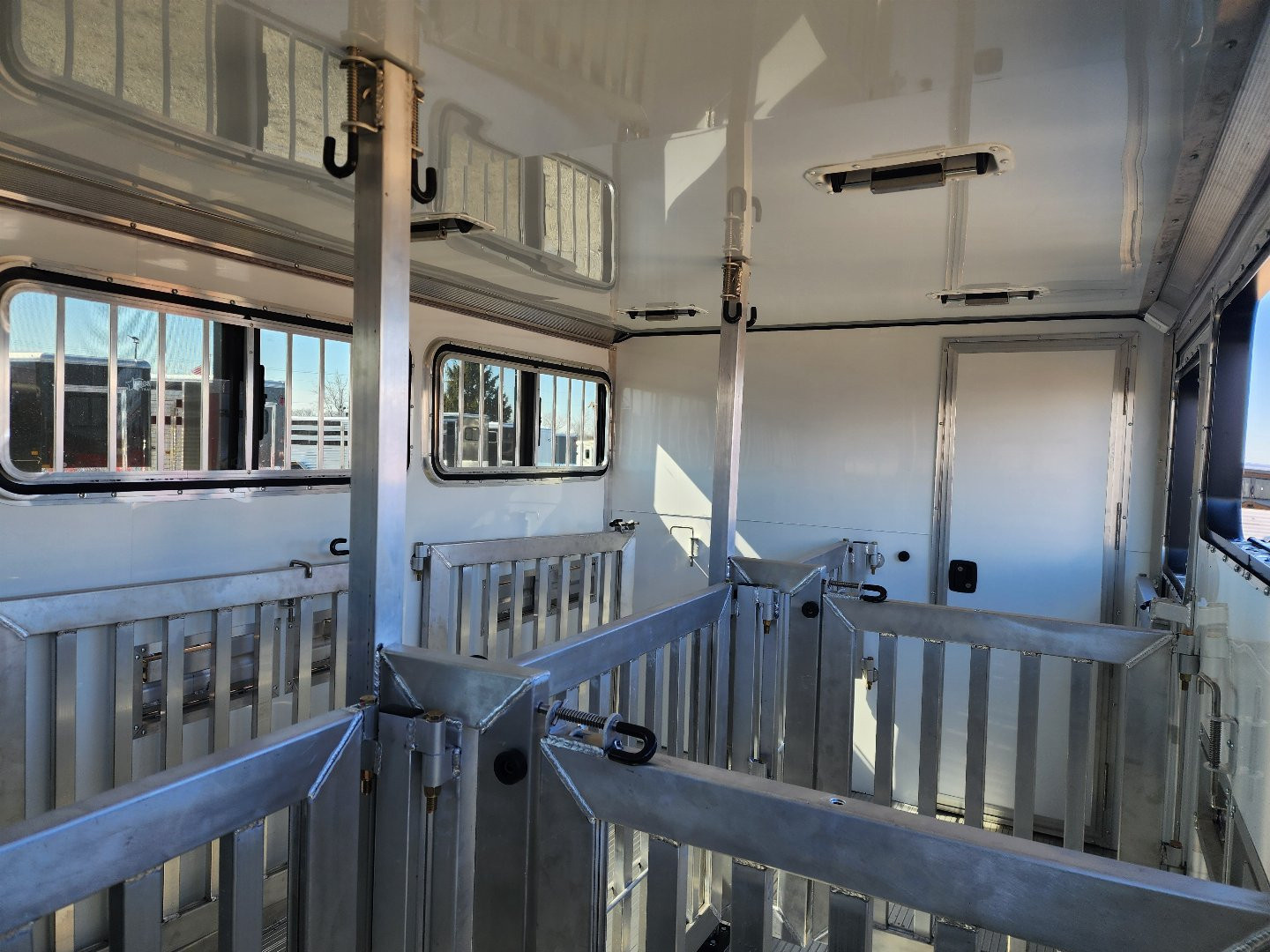 New 2025 Frontier Stock Low Pro 7x16 6 Pen / Stock Combo Trailer