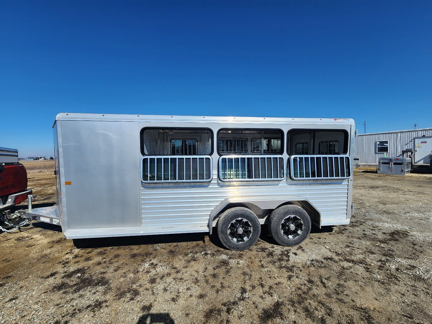New 2025 Frontier Stock Low Pro 7x16 6 Pen / Stock Combo Trailer