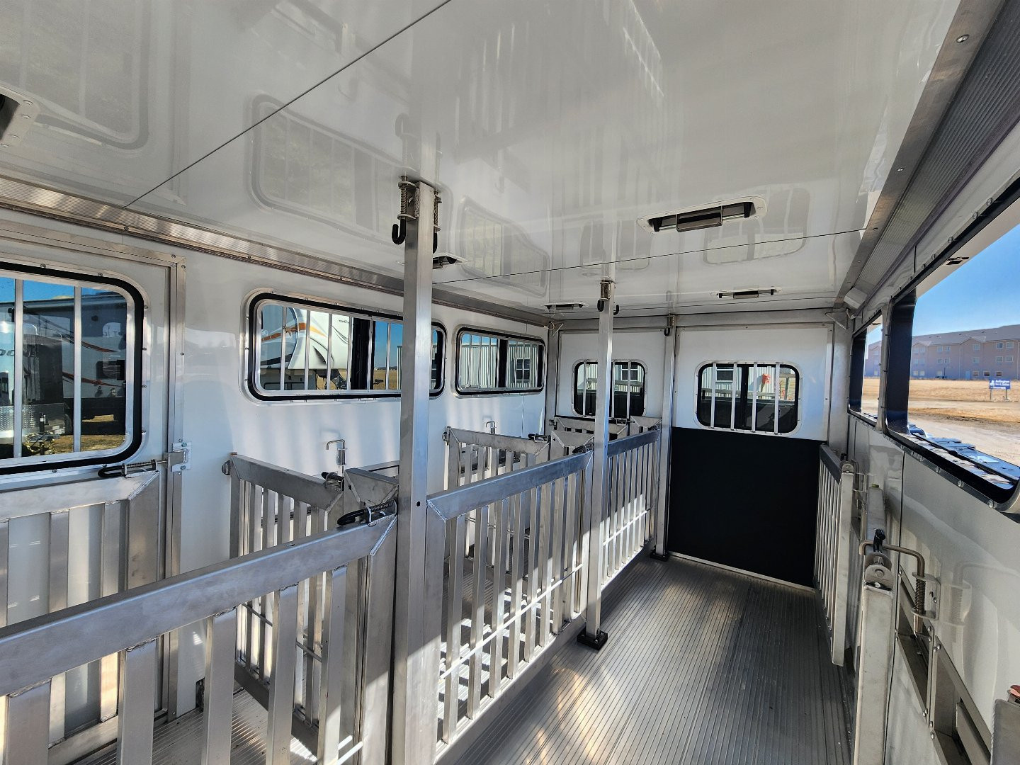 New 2025 Frontier Stock Low Pro 7x16 6 Pen / Stock Combo Trailer