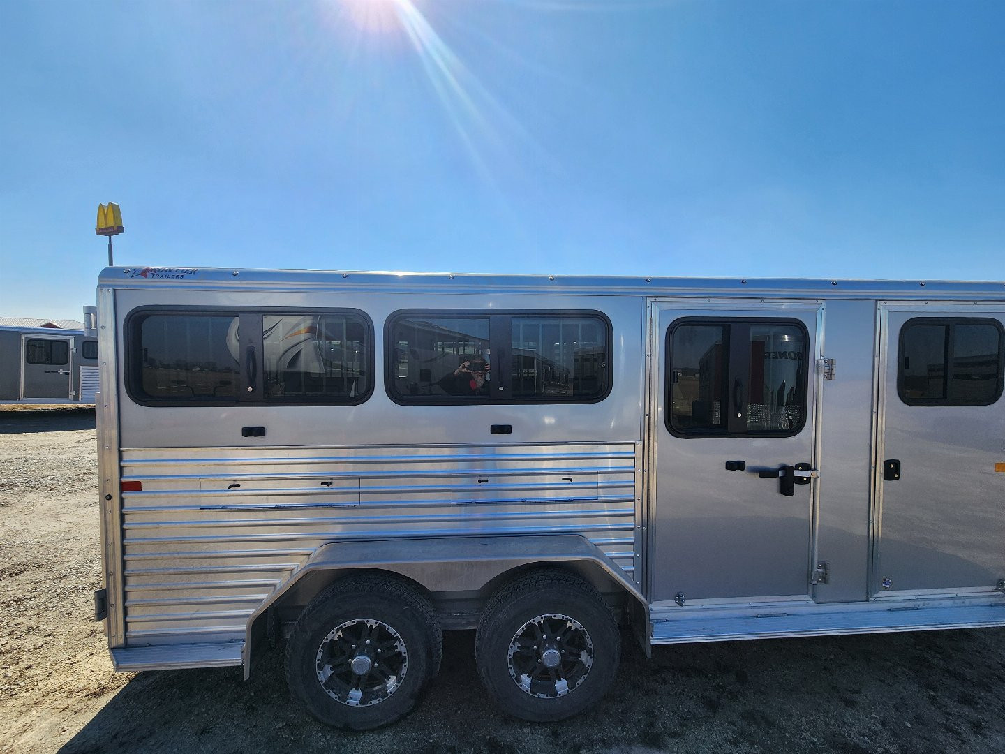 New 2025 Frontier Stock Low Pro 7x16 6 Pen / Stock Combo Trailer