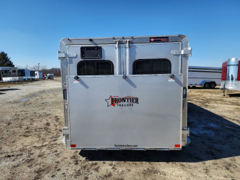 New 2025 Frontier Stock Low Pro 7x16 6 Pen / Stock Combo Trailer