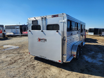 New 2025 Frontier Stock Low Pro 7x16 6 Pen / Stock Combo Trailer