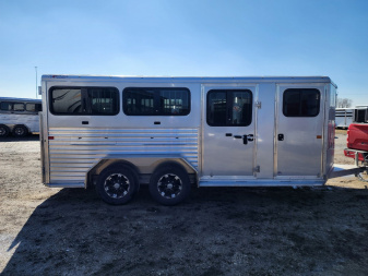 New 2025 Frontier Stock Low Pro 7x16 6 Pen / Stock Combo Trailer