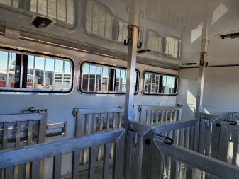 New 2025 Frontier Stock Low Pro 7x16 6 Pen / Stock Combo Trailer