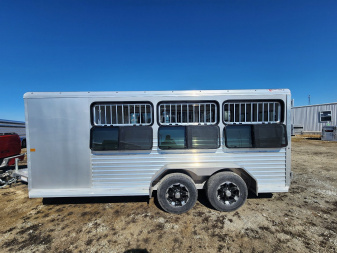 New 2025 Frontier Stock Low Pro 7x16 6 Pen / Stock Combo Trailer