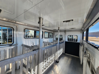 New 2025 Frontier Stock Low Pro 7x16 6 Pen / Stock Combo Trailer