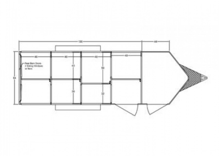New 2026 Frontier Stock Low Pro 820 DDFW 8 Pen/ Stock Combo Trailer