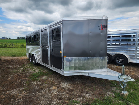 New 2026 Frontier Stock Low Pro 820 DDFW 8 Pen/ Stock Combo Trailer