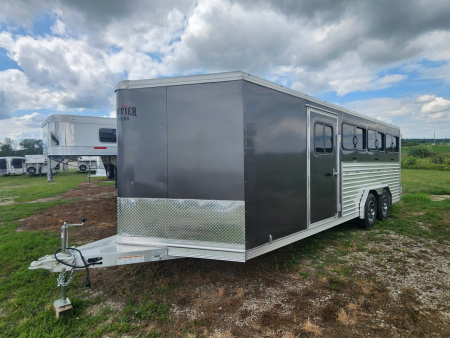 New 2026 Frontier Stock Low Pro 820 DDFW 8 Pen/ Stock Combo Trailer