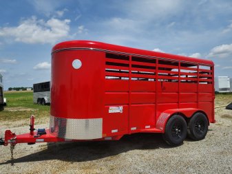 New 2024 Delco 6 x16 Stock Combo Bumper PullTrailer (NO TRADE)