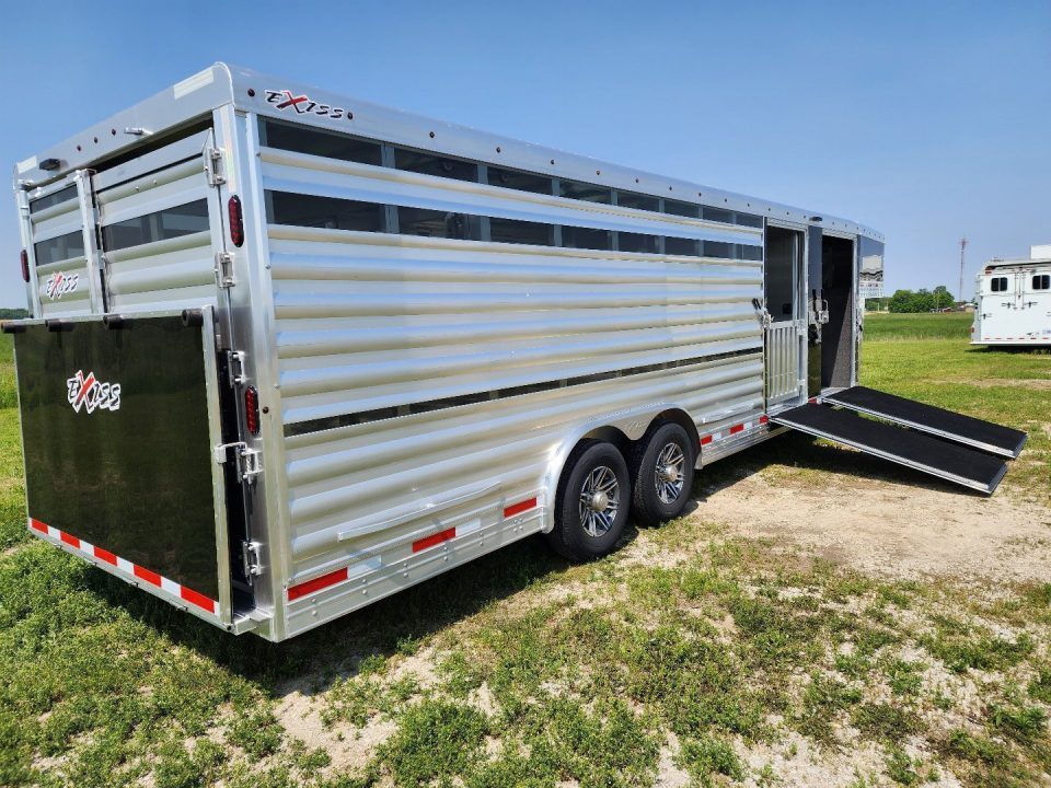 New 2026 Exiss Trailers 8026 Stock / Stock Combo Trailer/6 Pen