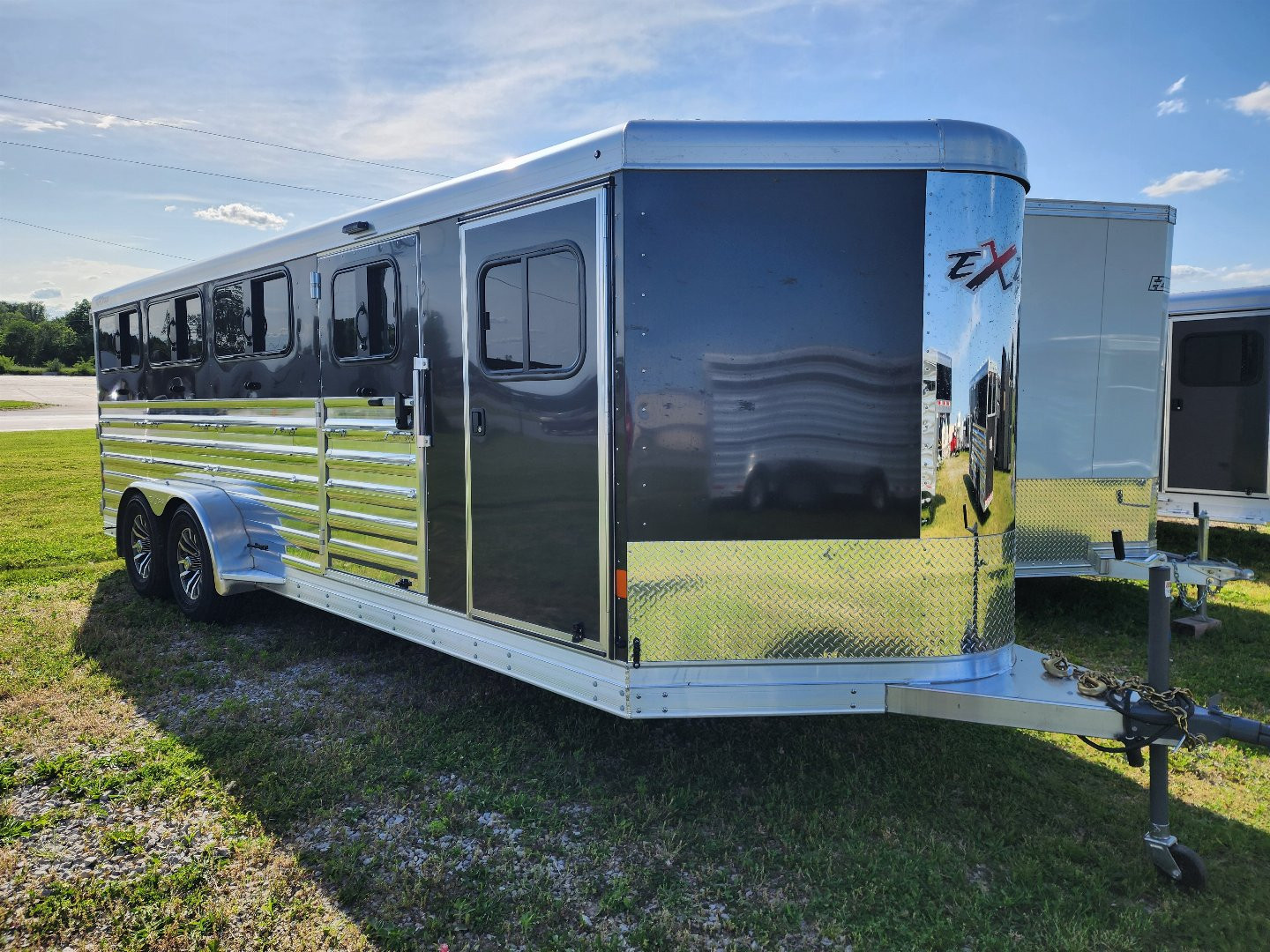 New 2024 Exiss Exhibitor 720W 8 Pen / Stock Combo Trailer