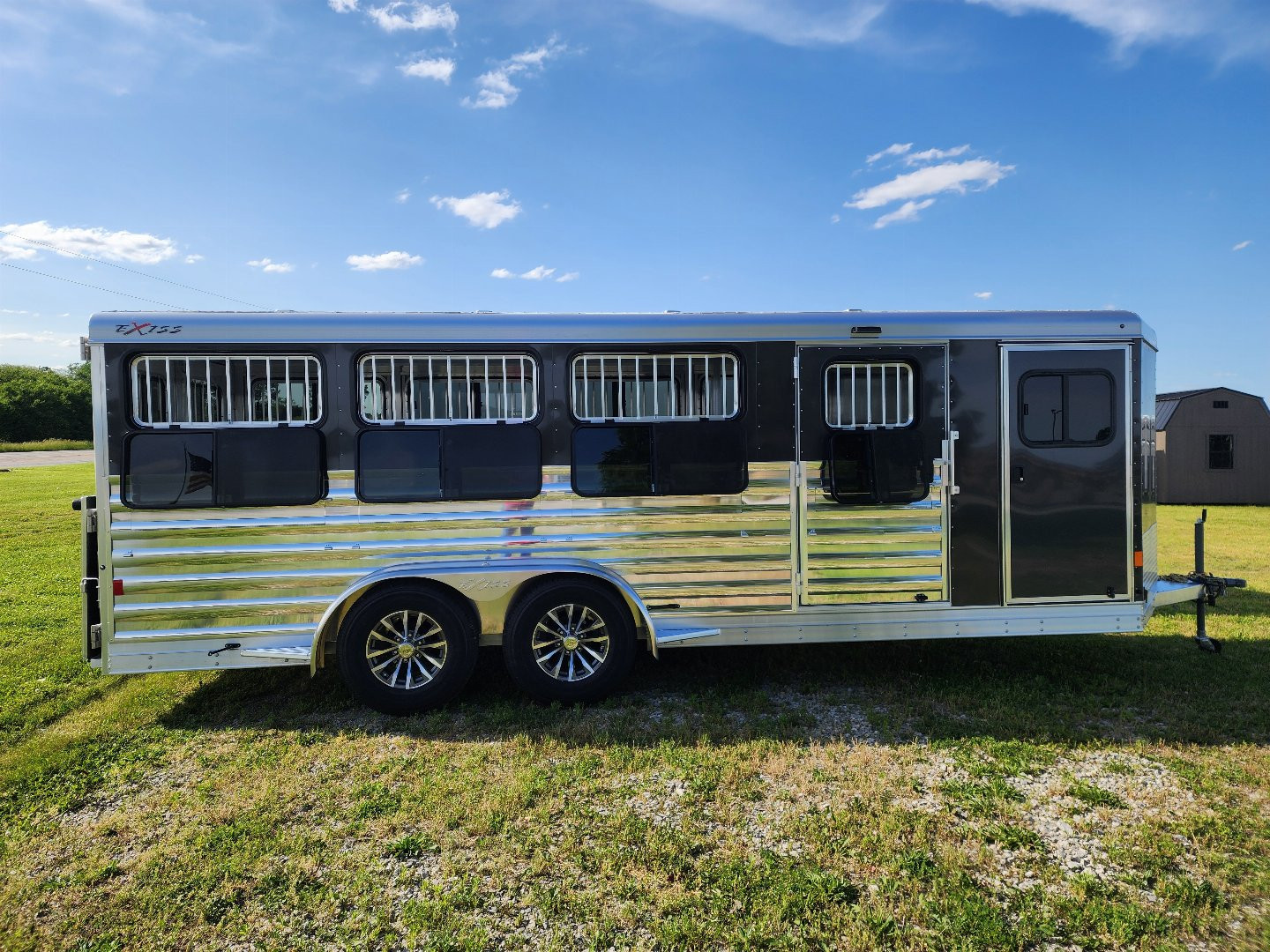 New 2024 Exiss Exhibitor 720W 8 Pen / Stock Combo Trailer