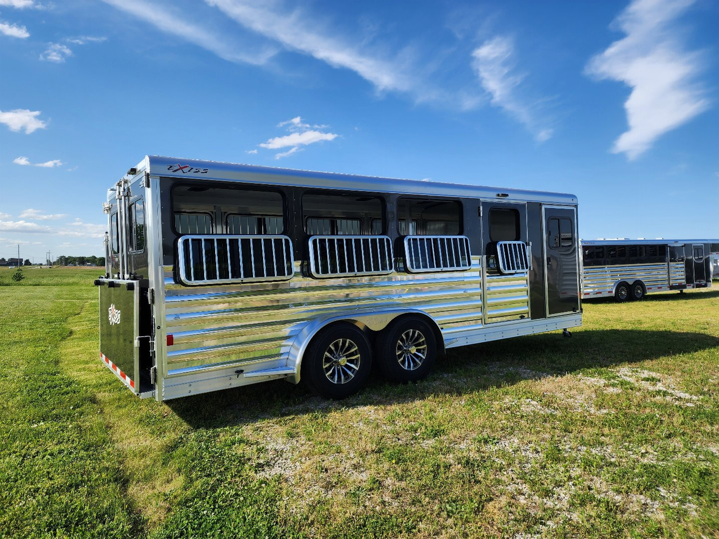 New 2024 Exiss Exhibitor 720W 8 Pen / Stock Combo Trailer