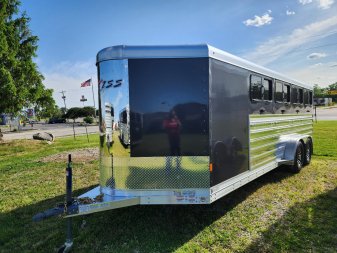 New 2024 Exiss Exhibitor 720W 8 Pen / Stock Combo Trailer