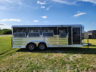 New 2024 Exiss Exhibitor 720W 8 Pen / Stock Combo Trailer