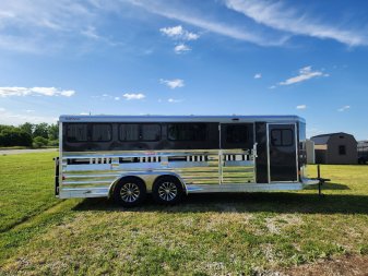 New 2024 Exiss Exhibitor 720W 8 Pen / Stock Combo Trailer