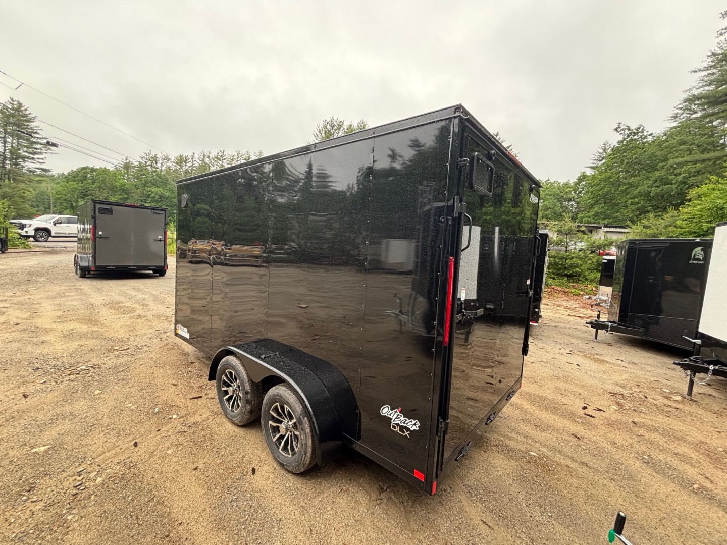New 2025 Pace American 7X14 +2ft V-nose / Blackout Package/ 7' interior - 7000GVW