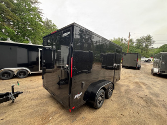 New 2025 Pace American 7X14 +2ft V-nose / Blackout Package/ 7' interior - 7000GVW