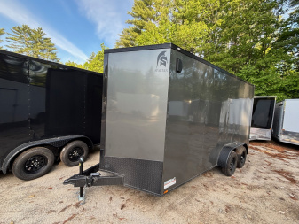 New 2025 Spartan 7X16 +2ft V-nose/7'6  interior height / .030 Exterior/ Blackout Package - 7000GVW