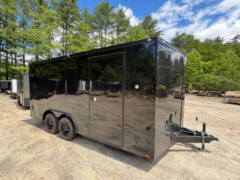New 2025 SPARTAN 8.5X16 + 2ft V nose/ 6'6'' Int Height/Blackout pack./ 7000GVWR (dealer demo)