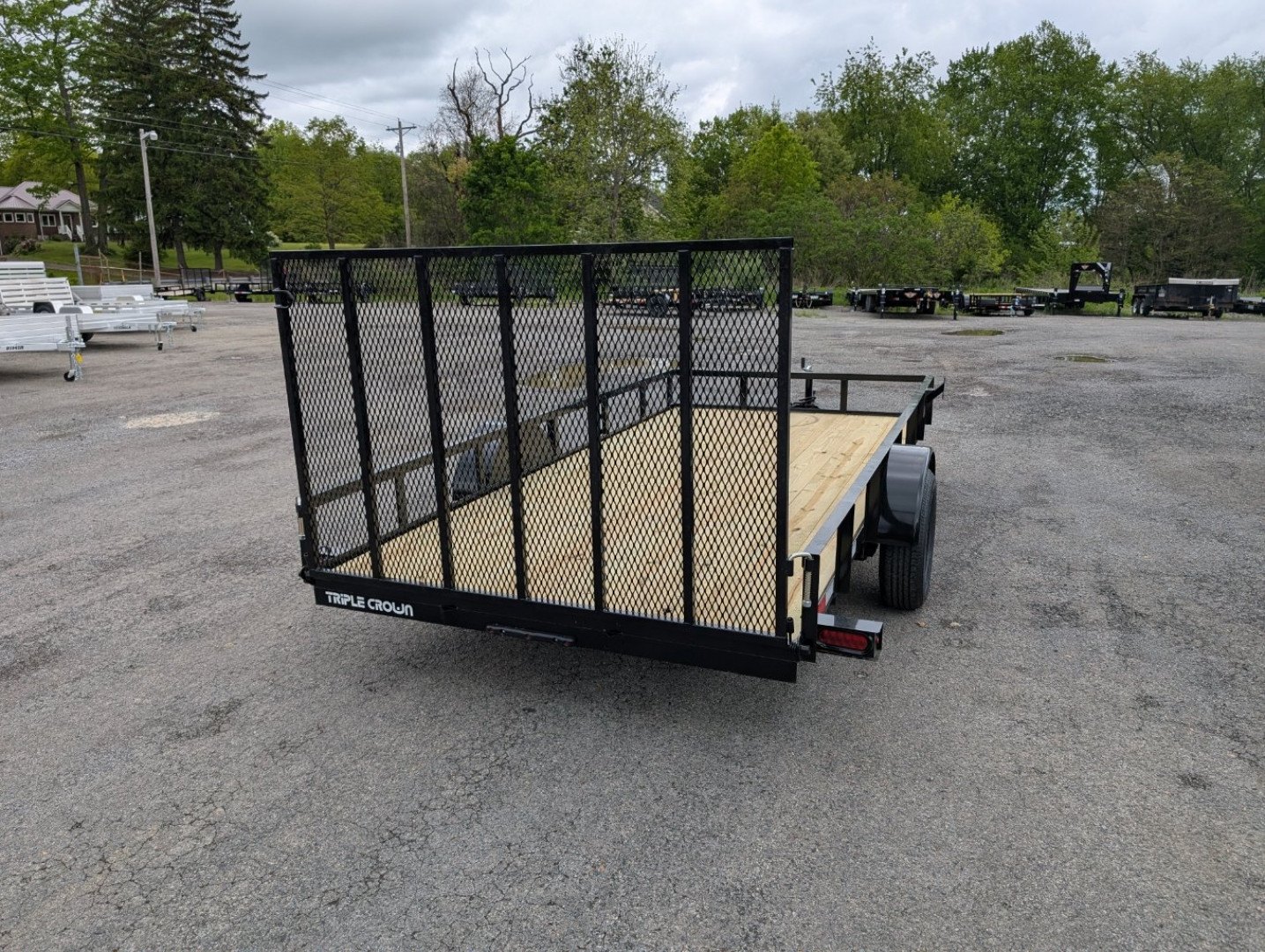 New 2025 Triple Crown 76"X14' Single Axle Utility Trailer