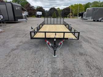New 2025 Triple Crown 76 X14' Single Axle Utility Trailer