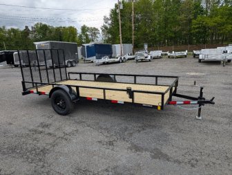New 2025 Triple Crown 76"X14' Single Axle Utility Trailer
