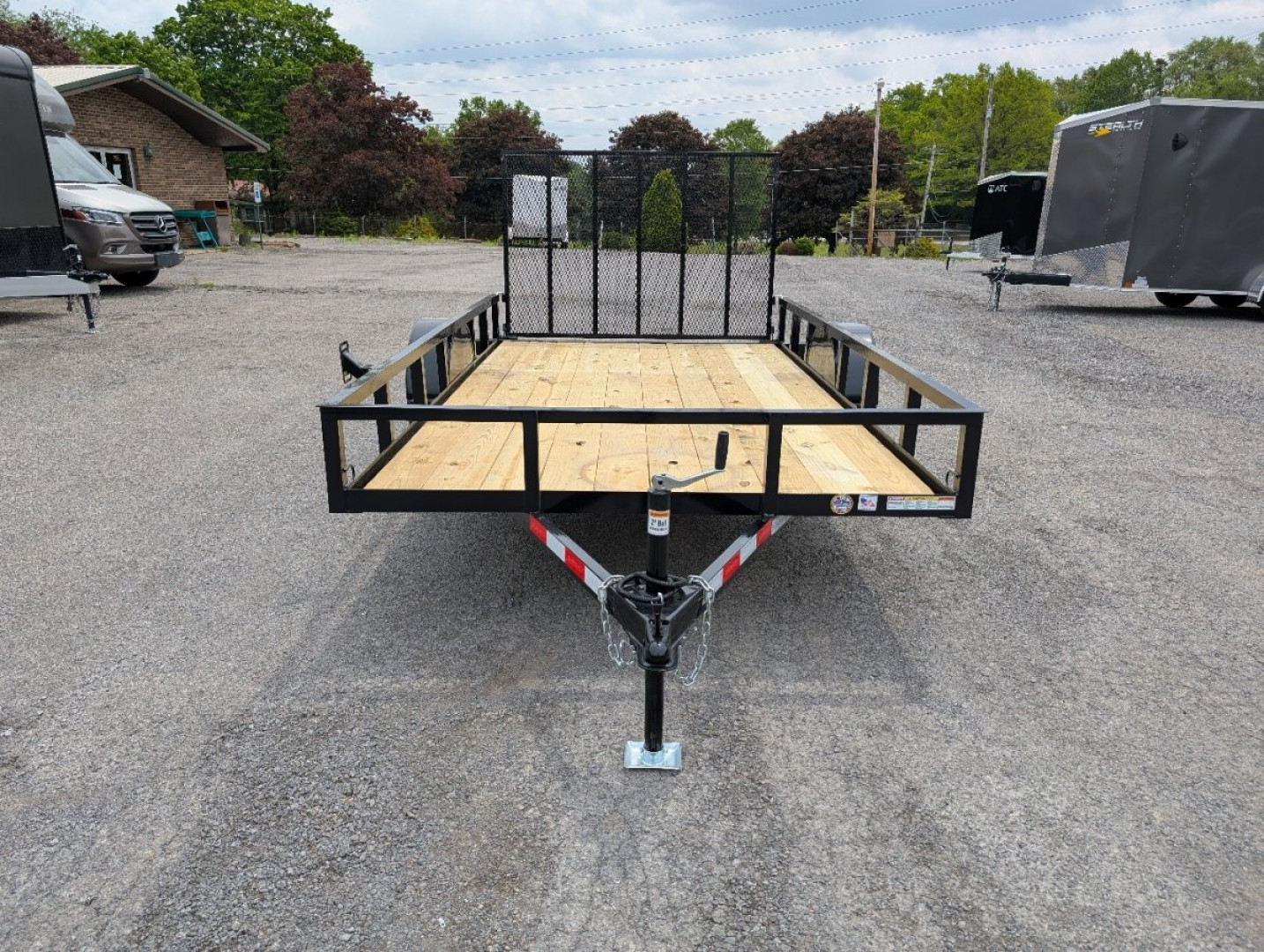 New 2025 Triple Crown 76"X12' Single Axle Utility Trailer